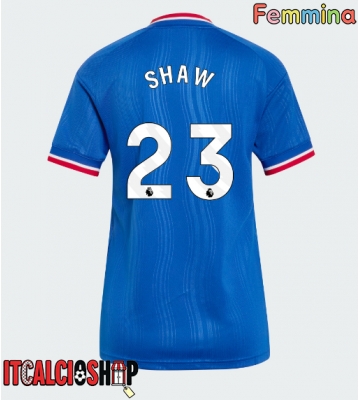Manchester United Luke Shaw #23 Seconda Maglia Femmina 2026-27 Manica Corta
